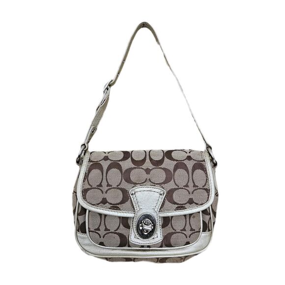 y2k coach mini bag with gold trim - Picture 1 of 8